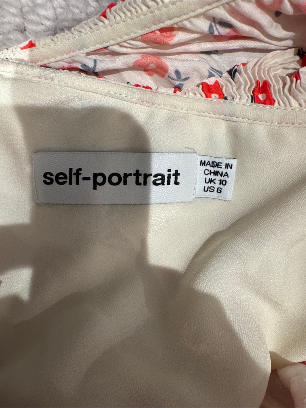 Self Portrait Printed Floral One Shoulder Top - Picture 7 of 8